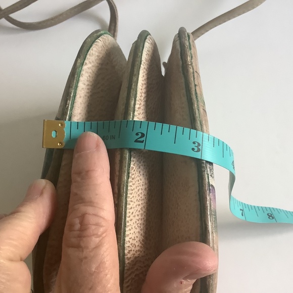 Sam Sam Vintage Genuine Leather Hand Painted Crossbody Bag - Picture 13 of 16